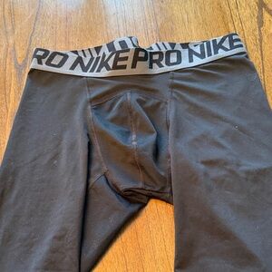 Nike Men's Black Tights - Knee Length